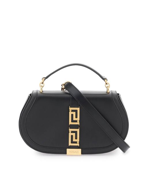 Versace Black 'greca Goddess' Shoulder Bag