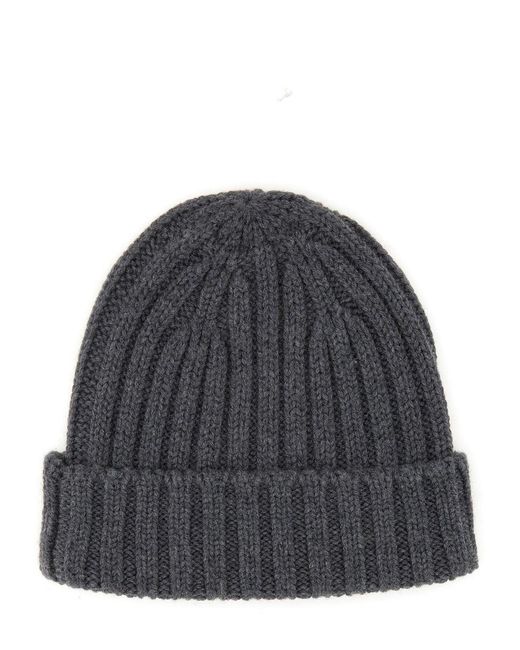 Aspesi Gray Beanie Hat
