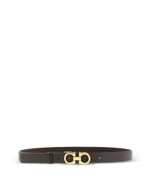 Ferragamo White Leather Belt