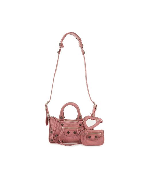 Balenciaga Pink Cagole Duffle Bag