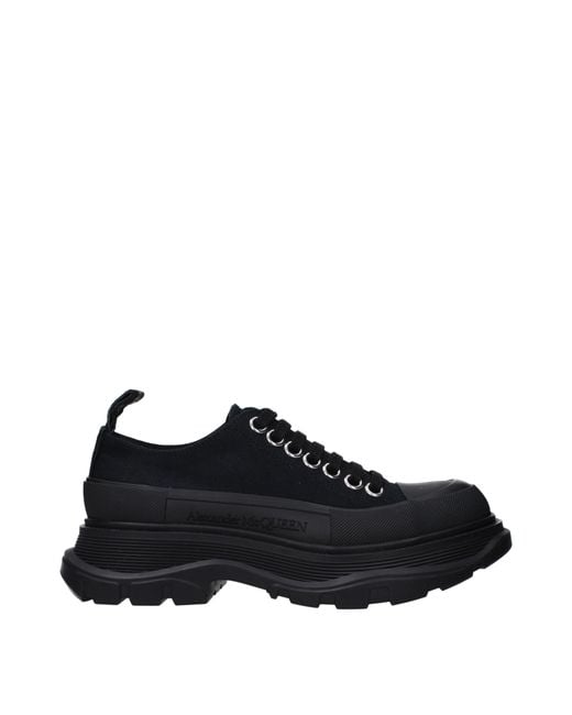 Alexander McQueen Black Sneakers Donna Tessuto Nero