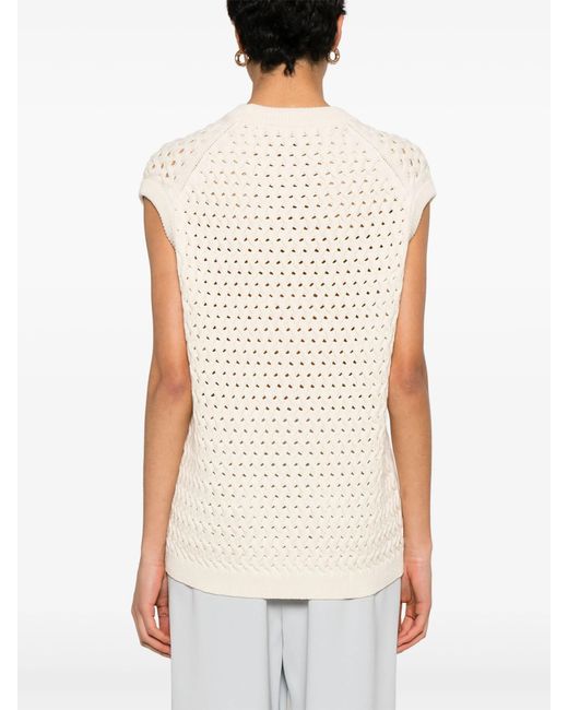 Theory Natural Cable-Knit Vest