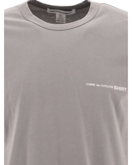 Comme des Garçons T -shirt Met Logo in het Gray voor heren