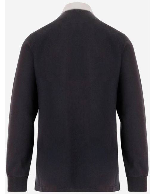 J.W. Anderson Blue Long-Sleeved Polo Shirt for men