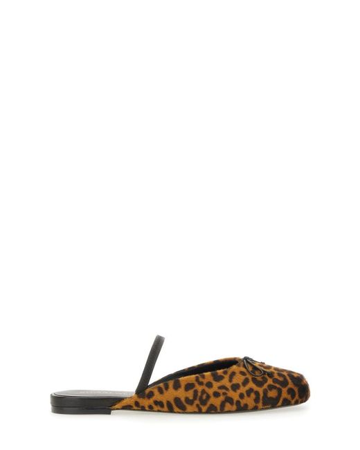 Stuart Weitzman Multicolor Animalier Calf Leather Flats
