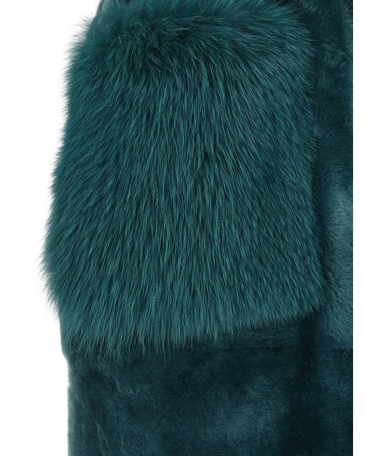 Blancha Green 'Merino gerade Volpe Shadow' Weste