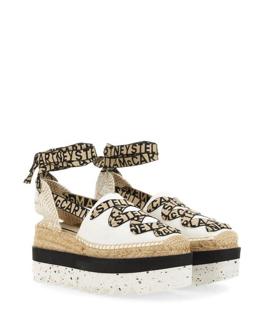 Stella McCartney White Espadrille "Gaia" With Platform