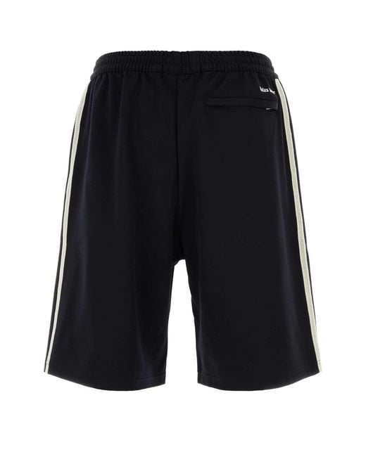 Adidas Blue Black Stretch Twill X Wales Bonner Bermuda Shorts for men