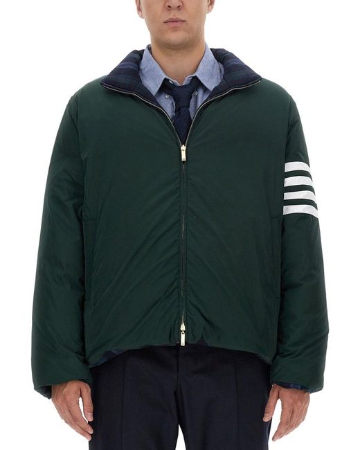 Thom Browne Green Reversible Jacket for men
