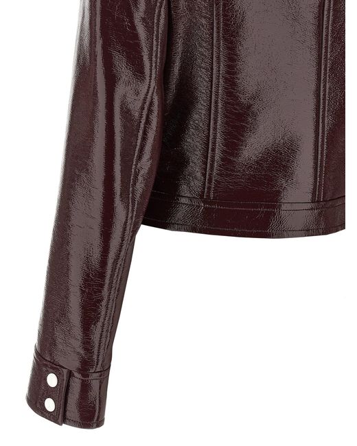 Courreges 're -editie Vinyl' -jas in het Brown