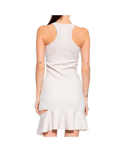 Burberry White Cut-out Saadia Mini Dress