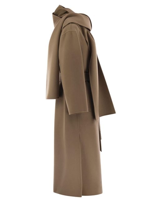 Max Mara Natural Cuore Woll -Dressingkleid Mantel