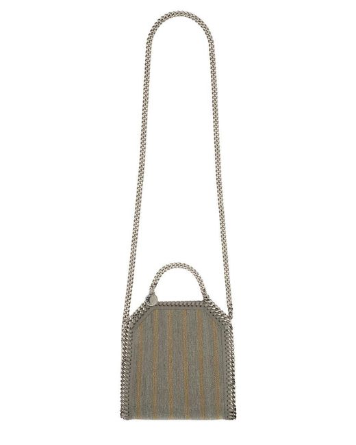 Stella McCartney Gray "Falabella" Micro Tote Bag