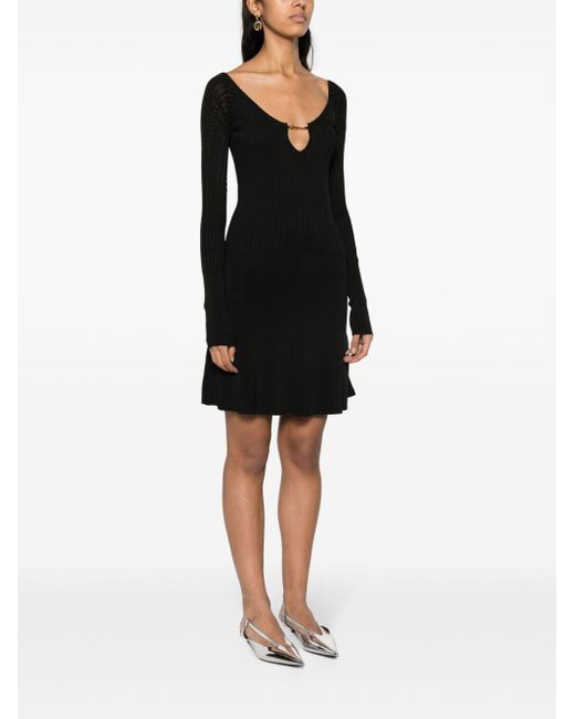 Jacquemus Flared Mini-Jurk in het Black