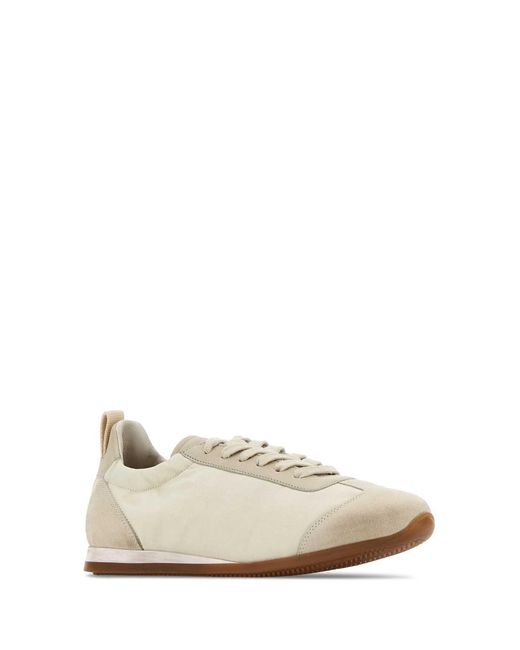 Uma Wang White Ivory Lace Up Sneakers