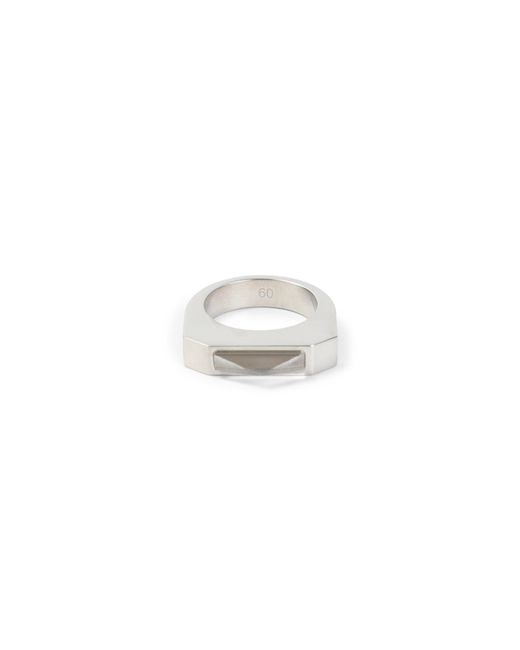 Rick Owens Metallic Hollywood Piramid Ring