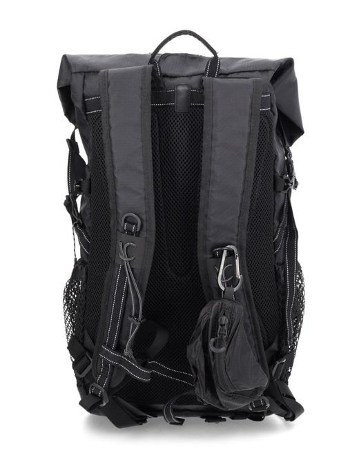 And Wander Black Polyester Backpack for men