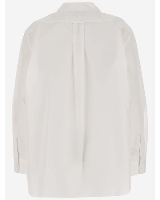 Partow White Cotton Shirt for men