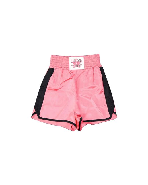 Dior Pink Vibe Satin Shorts