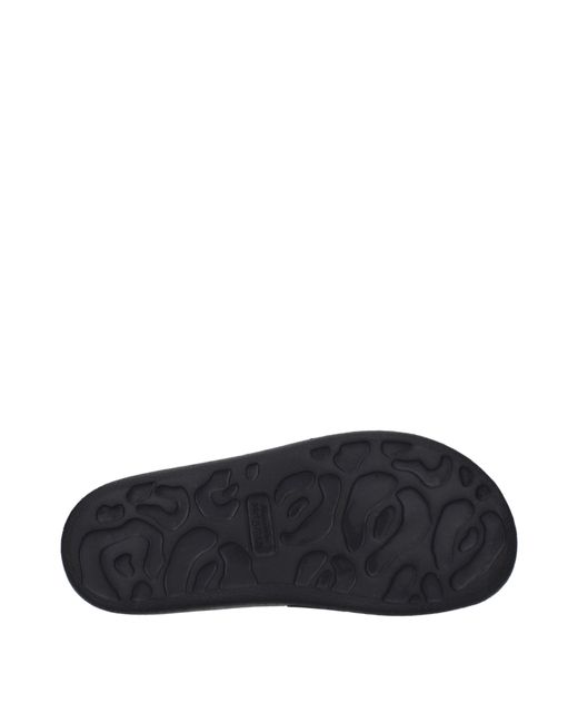 Alexander McQueen Black Ciabatte E Zoccoli Donna Gomma Nero/Bianco for men
