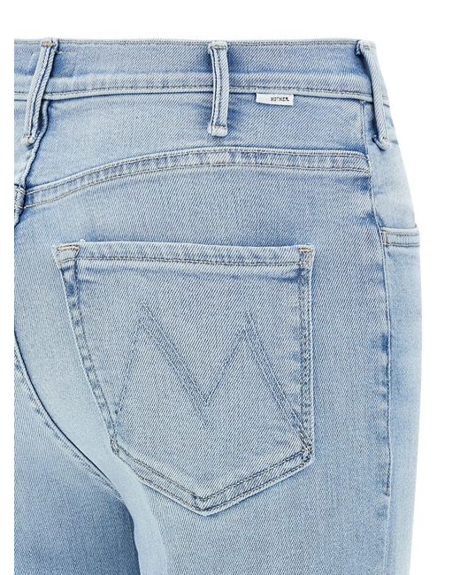 Mother Moeder 'the Hustler Enkel Fray' Jeans in het Blue