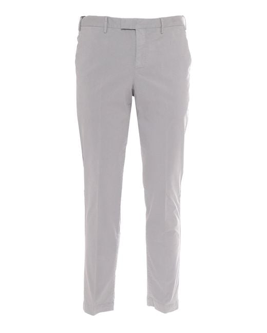 PT01 Gray Pantalone Master, Flat Front, Diagonal Pockets, Flap Back Pockets, Finished