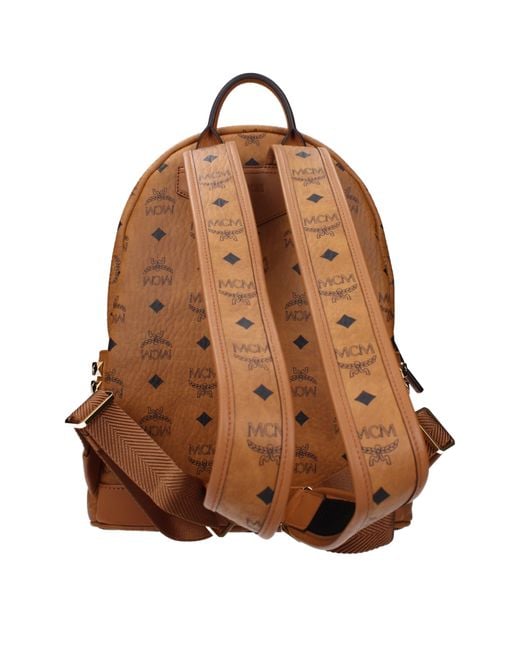 MCM Brown Zaini E Marsupi Uomo Pelle Marrone/Cognac