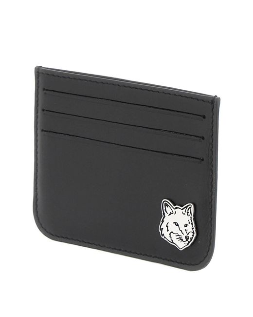 Porte-cartes de tête de Fox Kitsune Fox Maison Kitsuné pour homme en coloris Black