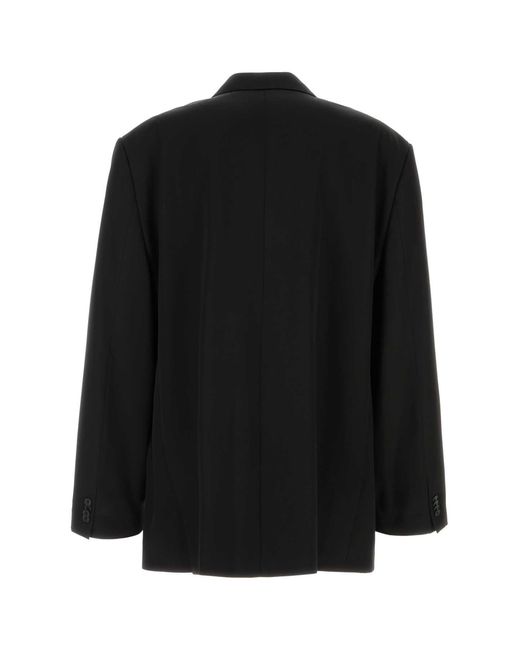 Balenciaga Black Wool Oversize Blazer for men