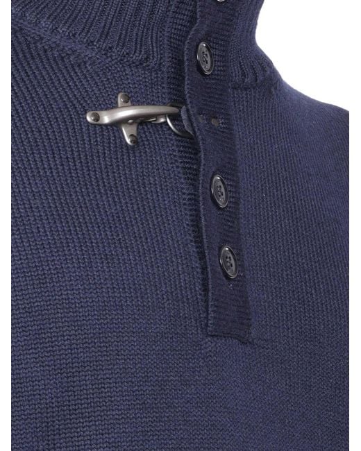 Fay Blue Maglia Lupetto+Gancio F.5