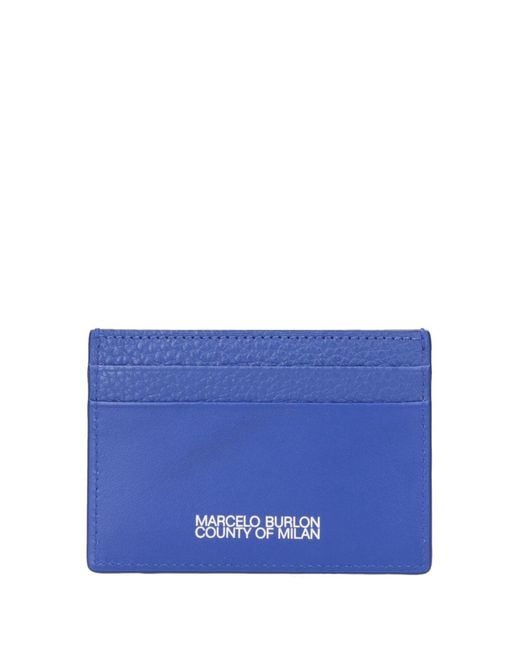 Marcelo Burlon Blue Wallets for men