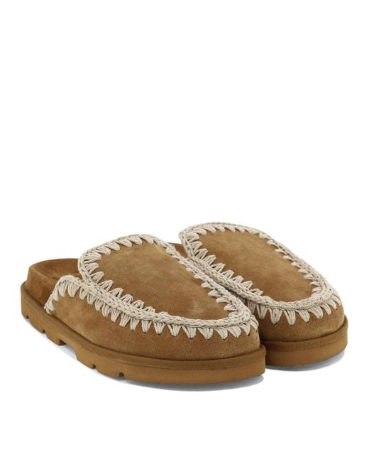 Mou Brown "Low Bio" Slippers