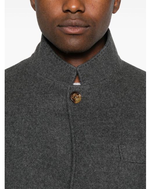 Chaqueta de pecho individual de cachemir Brunello Cucinelli de hombre de color Gray