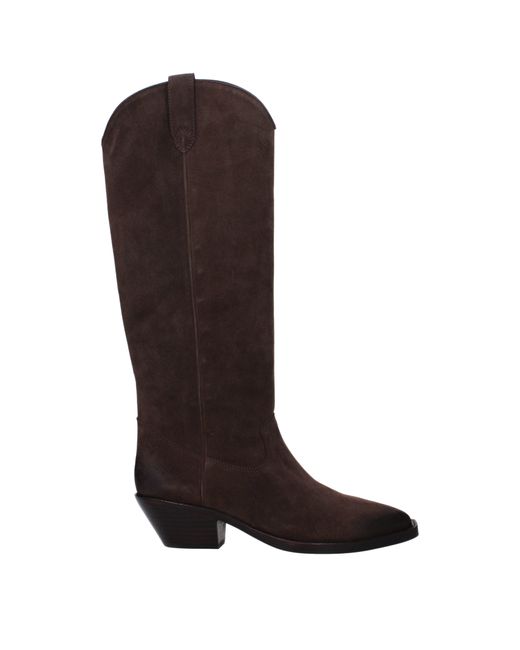 Ash Brown Aschenstiefel Dolly Frau Wildleder braun/Kopf dunkel dunkel