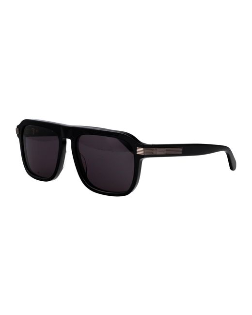 Ferragamo Black Acetate Sunglasses