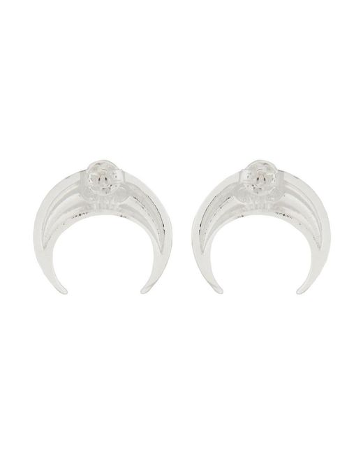 MARINE SERRE Metallic "Moon" Earrings