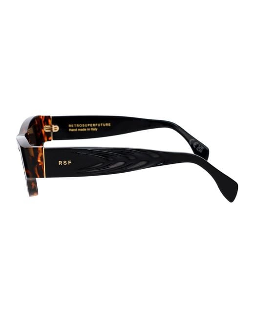 Retrosuperfuture Brown Acetate Cat-Eye Sunglasses