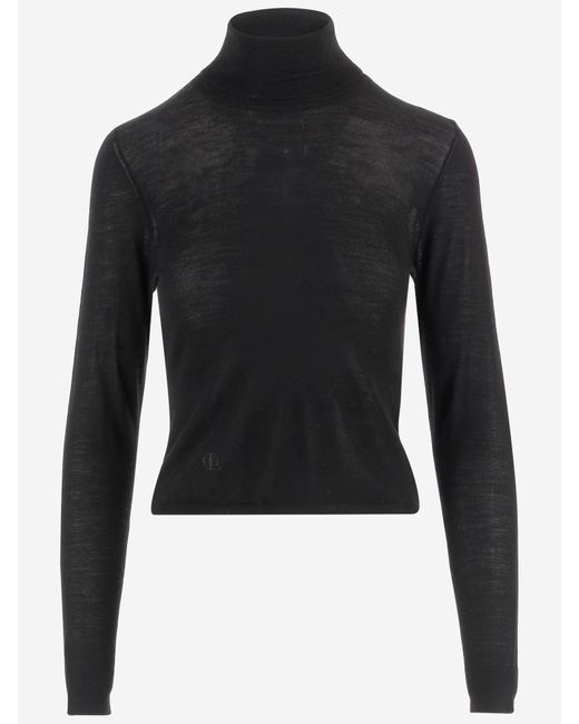 THE GARMENT Black Der Kleidungsstück-Wollpullover