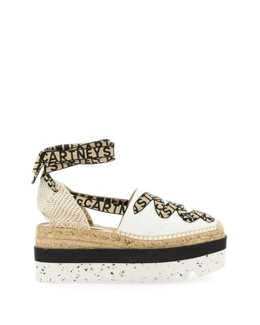 Stella McCartney White Espadrille "Gaia" With Platform