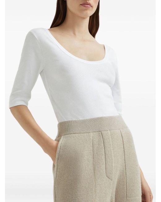 Brunello Cucinelli Natural Cashmere Trousers