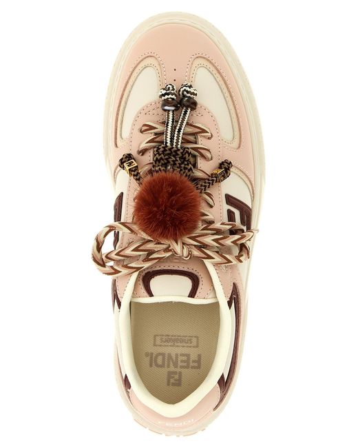 Fendi Brown Match' Sneakers