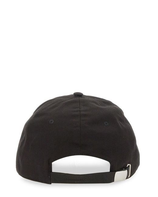 McQueen Black Baseball Cap for men