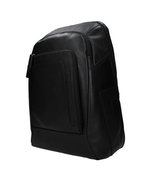 Piquadro Black Backpacks And Waist Bags Leather