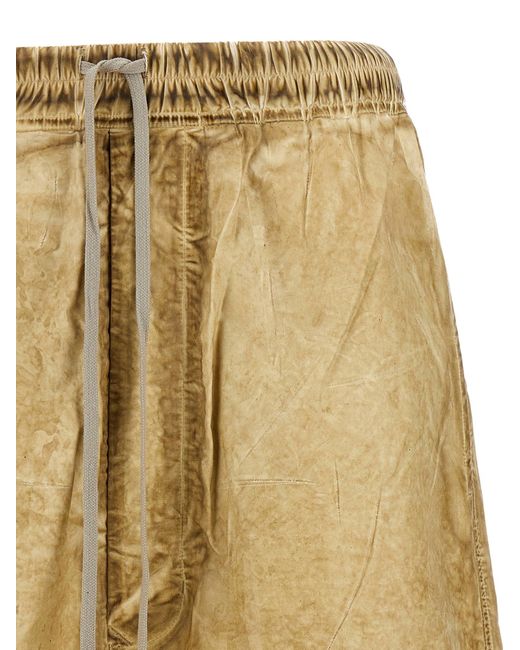 Rick Owens 'drawstring Pods' Bermuda Shorts in het Yellow