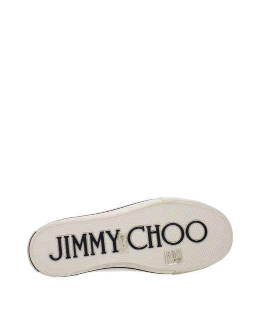 Jimmy Choo Natural Fenix Sneakers Fabric/Ecru