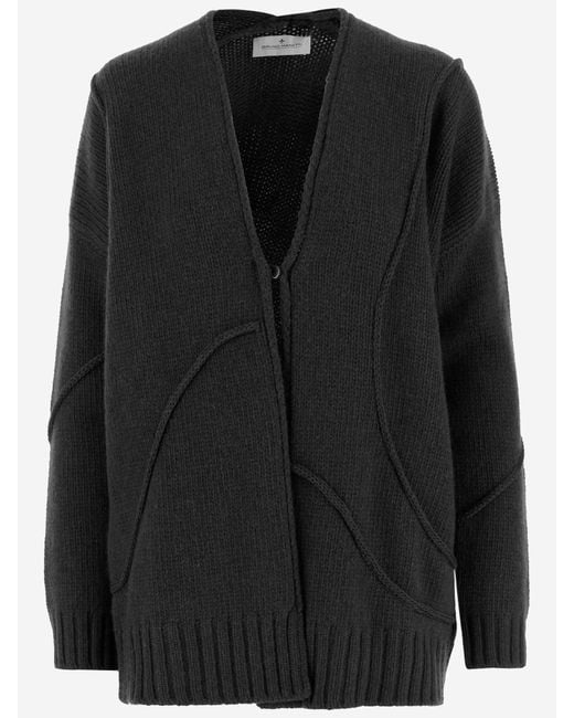 Bruno Manetti Wool Blend Jacket in het Black