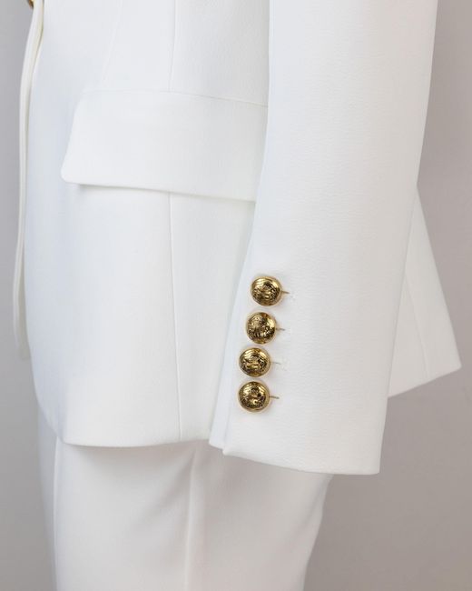 Elisabetta Franchi White Tailleur Monopetto