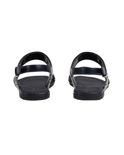 Gucci Black Sandals With Logo