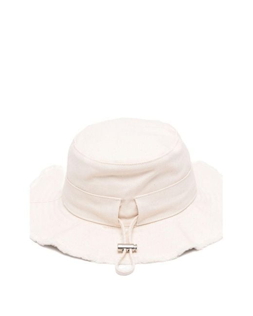 Jacquemus White Le Bob Artichaut Hat