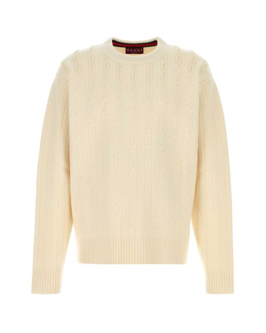 Gucci Natural Textured Sweater for men